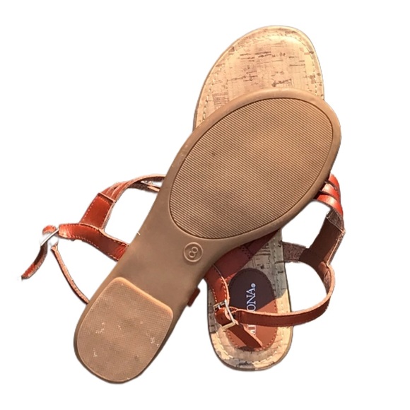 NWOT Merona Size 8 Brown Braided Sandals - Picture 3 of 3
